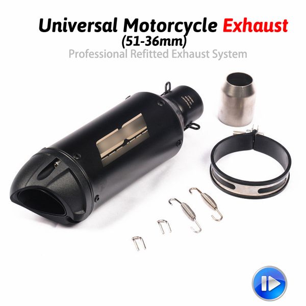 38-51mm universal motorcycle exhaust tip muffler tail pipe slip on dirt bike atv for 200 390 ninja 400 300
38-51mm universal motorcycle exhaust tip muffler tail pipe slip on dirt bike atv for 200 390 ninja 400 300
