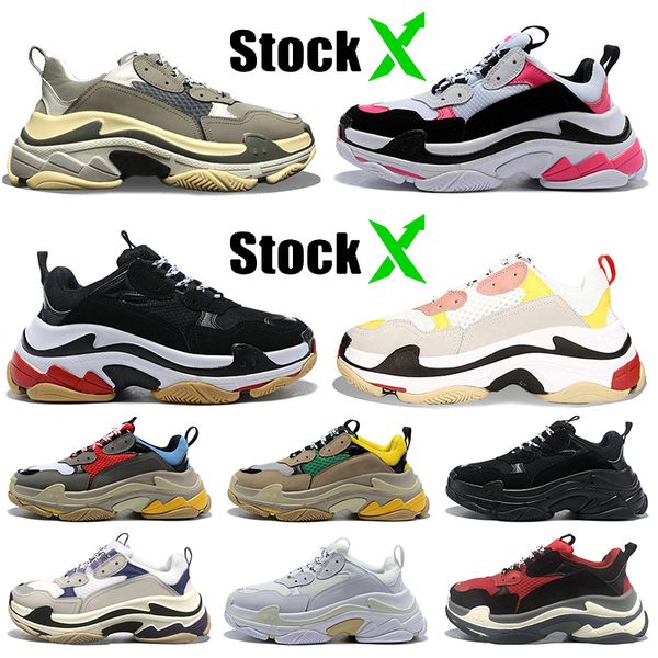 pairs 17fw luxury designer shoes triple s vintage platform casual shoes for men women white black red beige pink trainers sneakers air 36-45
pairs 17fw luxury designer shoes triple s vintage platform casual shoes for men women white black red beige pink trainers sneakers air 36-45