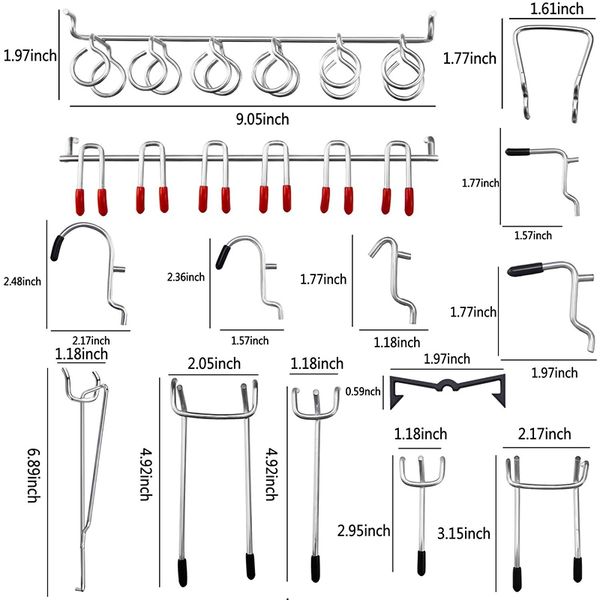 new pegboard hooks assortment, 54pcs pegboard hook organizer accessories set with 20pcs peg locks
new pegboard hooks assortment, 54pcs pegboard hook organizer accessories set with 20pcs peg locks