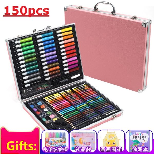 150pcs art set,children's painting tools set. watercolor pens. art supplies with aluminium boxes
150pcs art set,children's painting tools set. watercolor pens. art supplies with aluminium boxes
