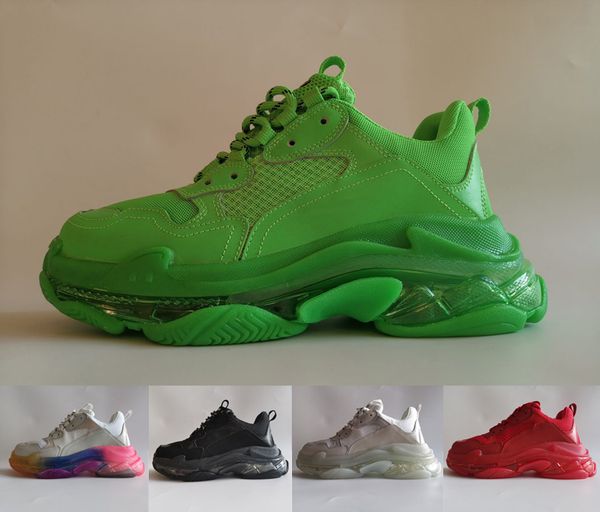 2020 paris triple-s 3.0 17fw crystal bottom green luxury casual shoes platform triple s mens women air cushion kanye old grandpa shoes, Black
2020 paris triple-s 3.0 17fw crystal bottom green luxury casual shoes platform triple s mens women air cushion kanye old grandpa shoes, Black
