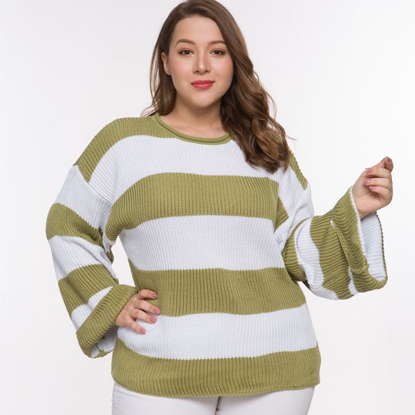 women's sweaters laughido plus size striped knitted women loose oversize shirt pullover casual sweater woman patchwork jumper, White;black
women's sweaters laughido plus size striped knitted women loose oversize shirt pullover casual sweater woman patchwork jumper, White;black
