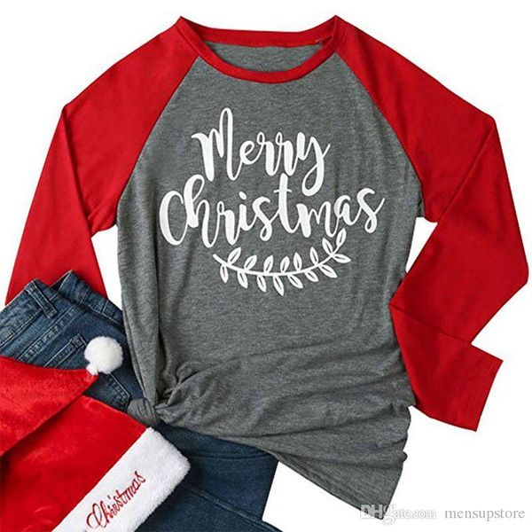 merry christmas tshirts women clothes designer xmas long sleeved autumn spring tees, White
merry christmas tshirts women clothes designer xmas long sleeved autumn spring tees, White
