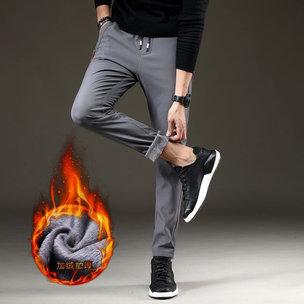 men's winter pants men loose stretch sweatpants thicker joggers male trousers male plus size fleece lining pants, Black
men's winter pants men loose stretch sweatpants thicker joggers male trousers male plus size fleece lining pants, Black