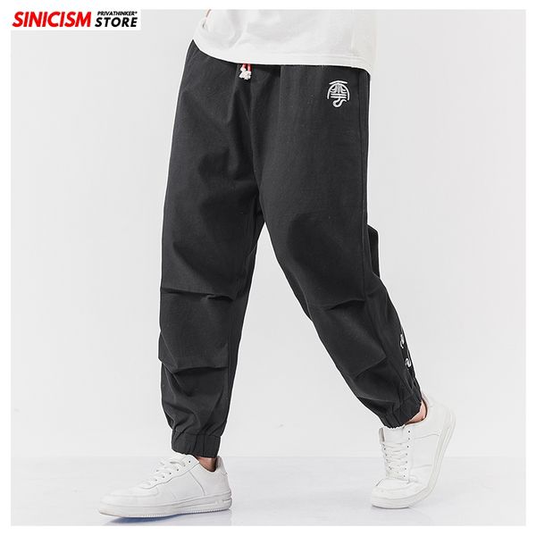 men's pants sinicism store men embroidery summer loose harem mens 2021 cotton linen trousers male oversize chinese style 5xl, Black
men's pants sinicism store men embroidery summer loose harem mens 2021 cotton linen trousers male oversize chinese style 5xl, Black