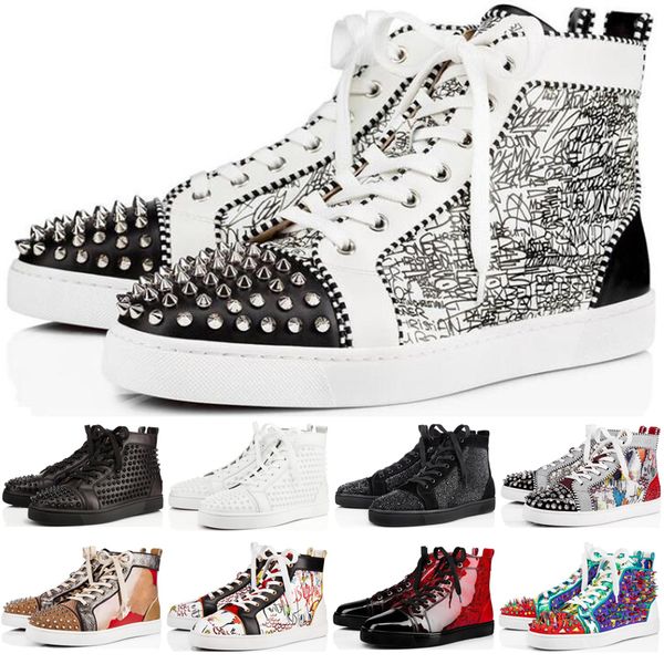 2020 новый конструктор red bottom кроссовки шипованных шипы мужчины женщины chaussures мода luxury платформа кроссовки повседневная обувь, Black
2020 новый конструктор red bottom кроссовки шипованных шипы мужчины женщины chaussures мода luxury платформа кроссовки повседневная обувь, Black