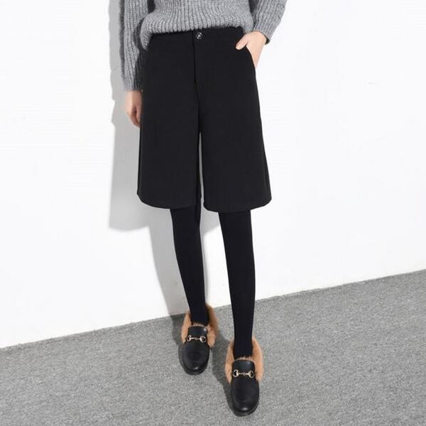 women's shorts 2xl half length wide leg autumn winter woolen women high waist loose female plus size booty short pants dc47, White;black
women's shorts 2xl half length wide leg autumn winter woolen women high waist loose female plus size booty short pants dc47, White;black