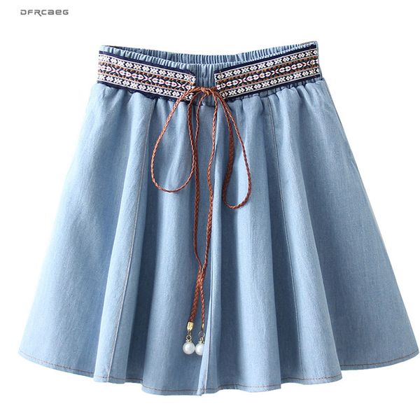 blue high elastic waist vintage jeans mini skirts woman summer japanese denim pleated skirt femme casual streetwear saia jeans, Black
blue high elastic waist vintage jeans mini skirts woman summer japanese denim pleated skirt femme casual streetwear saia jeans, Black
