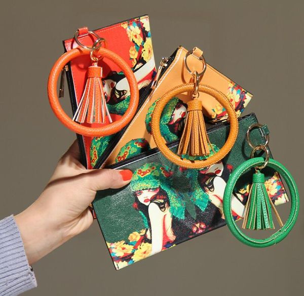 dhl door-to-door wholesale pu leather ladies hand bag european and american fashion versatile bracelet fringe key ring wallet, Black
dhl door-to-door wholesale pu leather ladies hand bag european and american fashion versatile bracelet fringe key ring wallet, Black