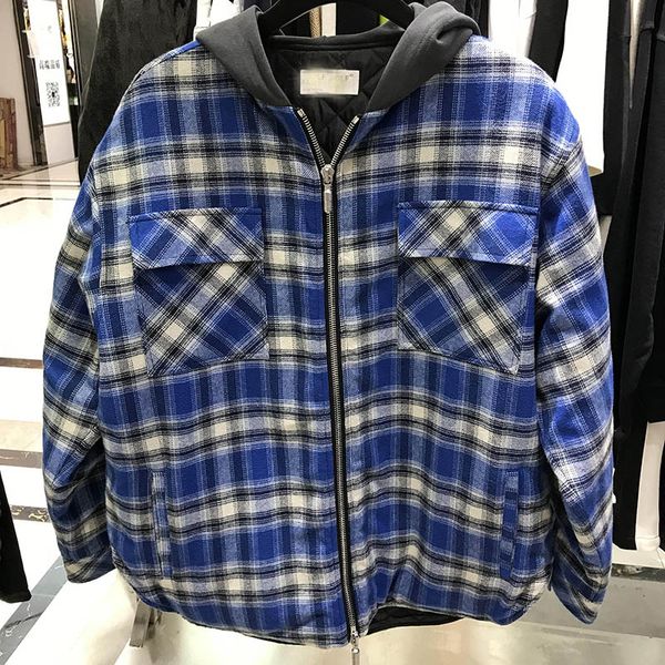 rhude jackets men women blue plaid zipper coat plaid autumn winter keep warm fashion rhude men jackets 19fw, Black;brown
rhude jackets men women blue plaid zipper coat plaid autumn winter keep warm fashion rhude men jackets 19fw, Black;brown