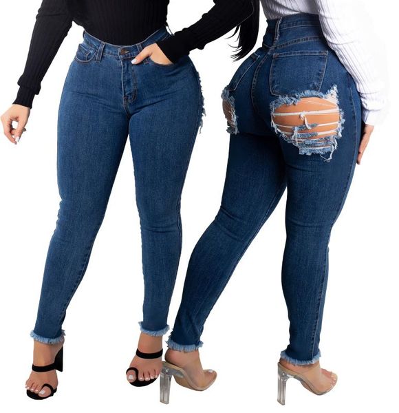 2020 europe hole jean trousers women fashion high waist denim pencil pants ladies stretch skinny ripped jeans for women, Blue
2020 europe hole jean trousers women fashion high waist denim pencil pants ladies stretch skinny ripped jeans for women, Blue