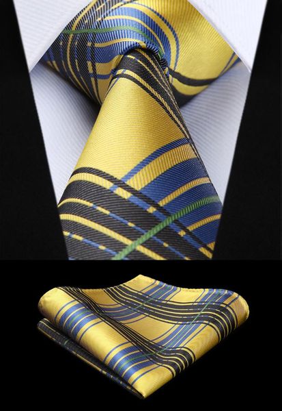 new plaid check yellow black color mens tie woven silk necktie handkerchief set tc928y8s, Blue;purple
new plaid check yellow black color mens tie woven silk necktie handkerchief set tc928y8s, Blue;purple
