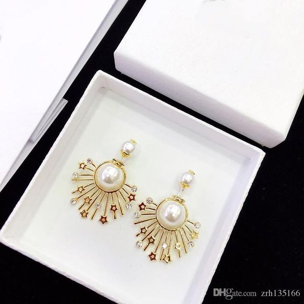 factory price celebrity design letter pearl diamond brand heart stud earrings fashion letter five-pointed star metal, White
factory price celebrity design letter pearl diamond brand heart stud earrings fashion letter five-pointed star metal, White