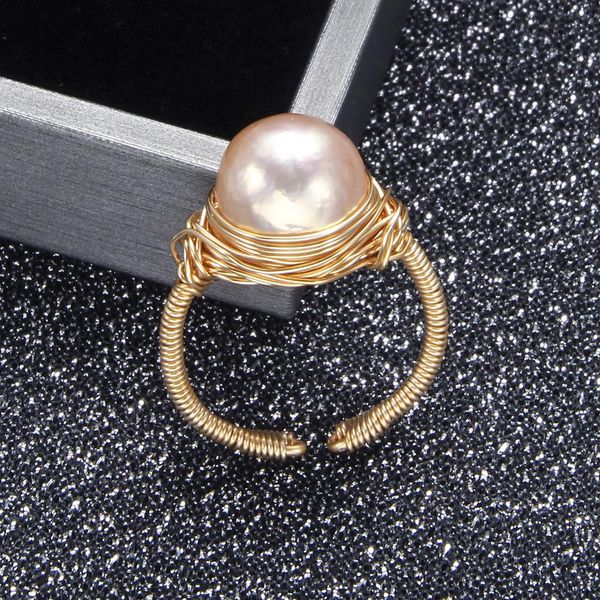handmade creative opening ring natural fresh water pearl ring for women baroque pearl girl light luxury wedding party, Golden;silver
handmade creative opening ring natural fresh water pearl ring for women baroque pearl girl light luxury wedding party, Golden;silver
