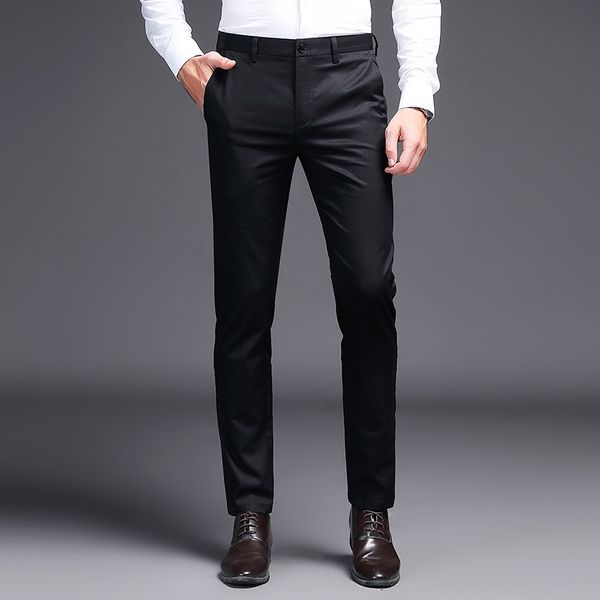 2019 men dress pants khaki suit pants fashion brand black business trousers straight work for male solid color skinny pant
2019 men dress pants khaki suit pants fashion brand black business trousers straight work for male solid color skinny pant