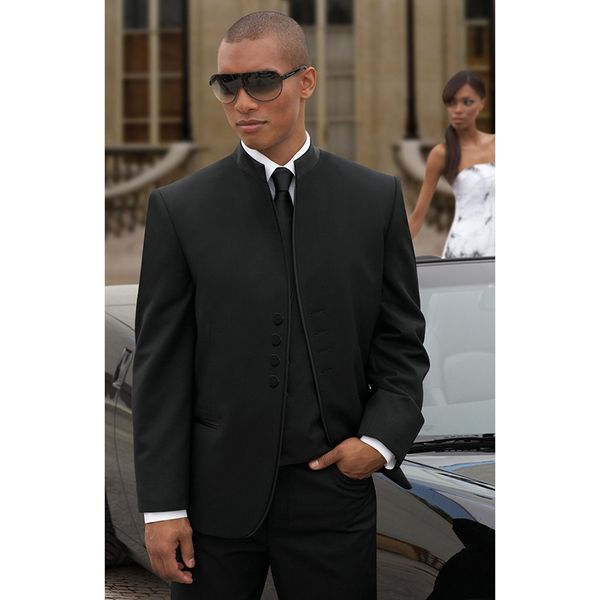 2021 classic mens suits groomsmen mandarin lapel groom tuxedos black wedding men man suit (jacket+pants+vest, White;black
2021 classic mens suits groomsmen mandarin lapel groom tuxedos black wedding men man suit (jacket+pants+vest, White;black