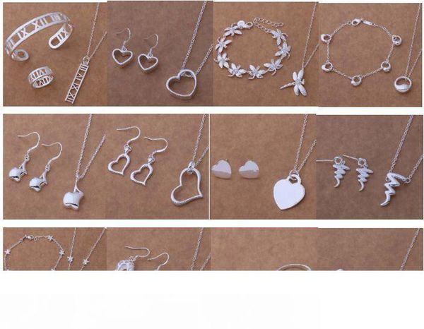 with tracking number new fashion women's charming jewelry 925 silver 12 mix jewelry set 1460, Black
with tracking number new fashion women's charming jewelry 925 silver 12 mix jewelry set 1460, Black