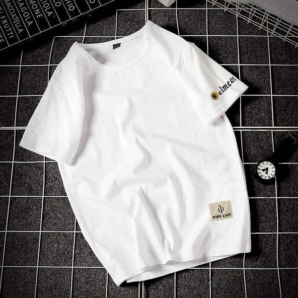men's short-sleeved t-shirt lovers summer solid color round neck tide korean version of slim japanese tide brand short-sleeve, White;black
men's short-sleeved t-shirt lovers summer solid color round neck tide korean version of slim japanese tide brand short-sleeve, White;black