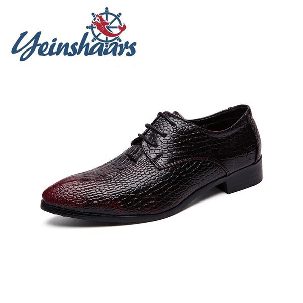 new men casual natural leather crocodile pattern formal shoes pointed toe elegant evening dresses evening wedding shoes business, Black
new men casual natural leather crocodile pattern formal shoes pointed toe elegant evening dresses evening wedding shoes business, Black