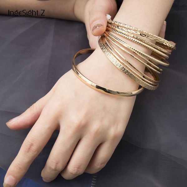 ingesight.z 11pcs/set vintage geometric big round circle bracelets bangles charm wrist chain arm bangles set for women jewelry, Black
ingesight.z 11pcs/set vintage geometric big round circle bracelets bangles charm wrist chain arm bangles set for women jewelry, Black