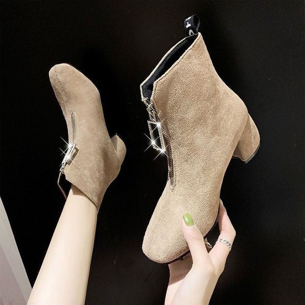 2019 ankle boots women thick heel winter shoes woman zipper snow boots metal decoration comfort ladies fashion booties aezlz352, Black
2019 ankle boots women thick heel winter shoes woman zipper snow boots metal decoration comfort ladies fashion booties aezlz352, Black