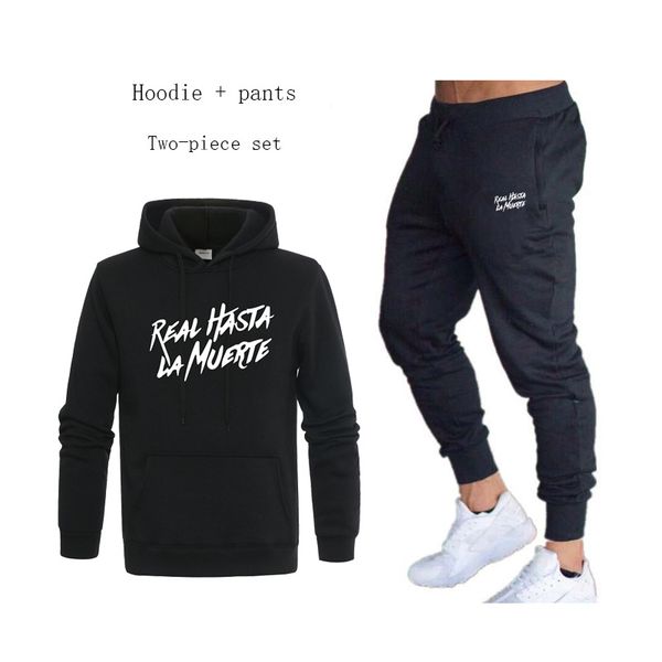 2019 new real hasta la muerte men sports suit hoodies + pants two-piece men's jogging sports suit mens running sportswear m-xxl, Black;blue
2019 new real hasta la muerte men sports suit hoodies + pants two-piece men's jogging sports suit mens running sportswear m-xxl, Black;blue