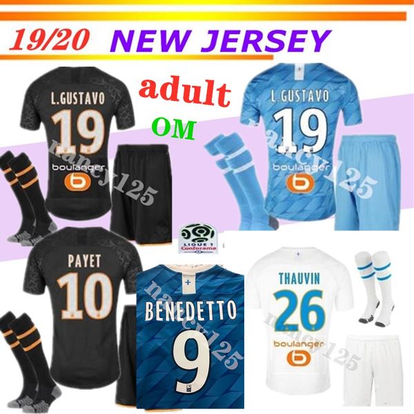 man kids kit 19 20 olympique om marseille benedetto soccer jerseys kits 2019 marseille maillot de foot camisetas thauvin payet football, Black;yellow
man kids kit 19 20 olympique om marseille benedetto soccer jerseys kits 2019 marseille maillot de foot camisetas thauvin payet football, Black;yellow
