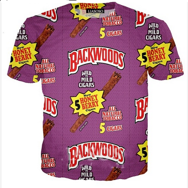 casual mens womans backwoods 3d hd print t-shirt summer short-sleeved o-neck t-shirt fashion style shirt brand tees wr073, White;black
casual mens womans backwoods 3d hd print t-shirt summer short-sleeved o-neck t-shirt fashion style shirt brand tees wr073, White;black