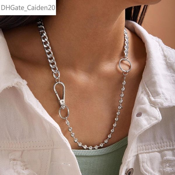 punk silver color beaded round circle choker necklace asymmetric curb cuban thick chain necklaces for women jewelry
punk silver color beaded round circle choker necklace asymmetric curb cuban thick chain necklaces for women jewelry