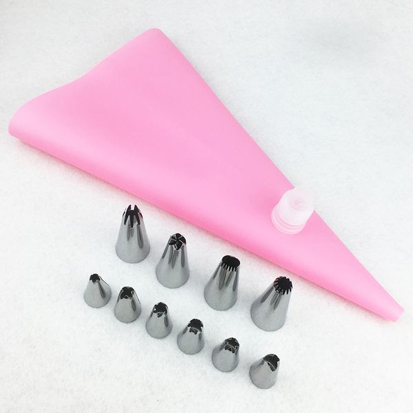 12pcs / set силикон кондитерского мешка советы кухня diy обледенение трубопроводы крем многоразовых кондитерские мешки +10 форсунка набор дл
12pcs / set силикон кондитерского мешка советы кухня diy обледенение трубопроводы крем многоразовых кондитерские мешки +10 форсунка набор дл