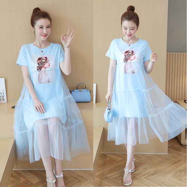 6342# maternity clothes summer cotton gauze patchwork floral loose stylish dress for pregnant women mom dress, White
6342# maternity clothes summer cotton gauze patchwork floral loose stylish dress for pregnant women mom dress, White
