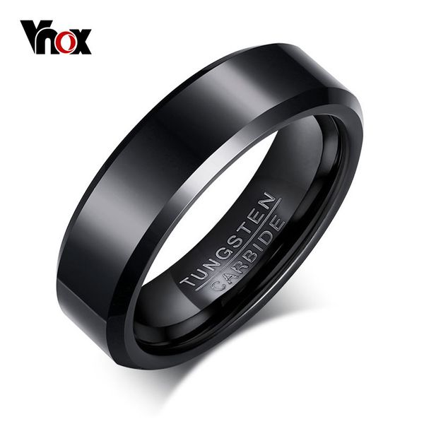 vnox black tungsten carbide men's ring wedding engagement ring for man jewelry 6mm wide anillos, Silver
vnox black tungsten carbide men's ring wedding engagement ring for man jewelry 6mm wide anillos, Silver