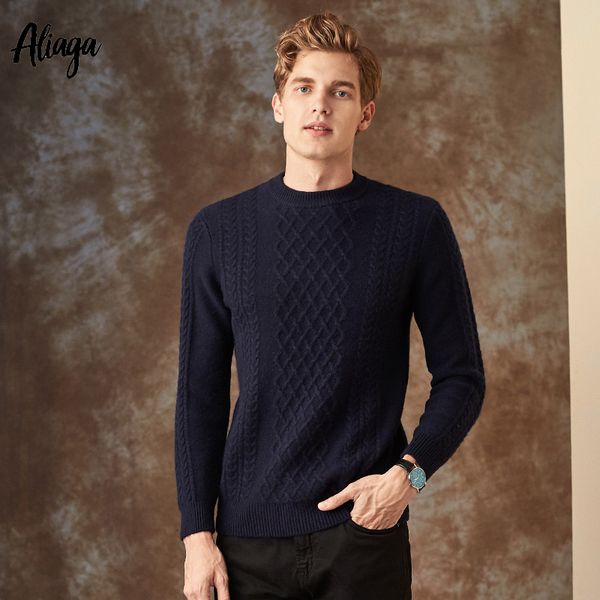 men's sweaters winter thick warm 100% goat cashmere sweater men brand pullover rib knit fashion korean streetwear plus size jumpers, White;black
men's sweaters winter thick warm 100% goat cashmere sweater men brand pullover rib knit fashion korean streetwear plus size jumpers, White;black
