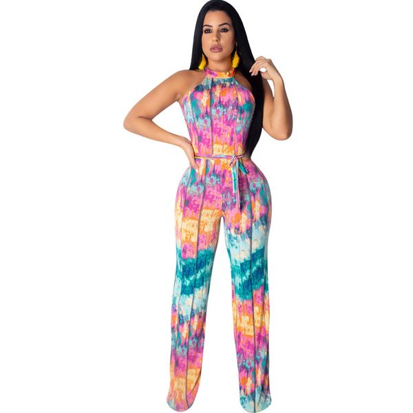 summer new women's printed jumpsuit fashion casual color jumpsuit with belt, Black;white
summer new women's printed jumpsuit fashion casual color jumpsuit with belt, Black;white