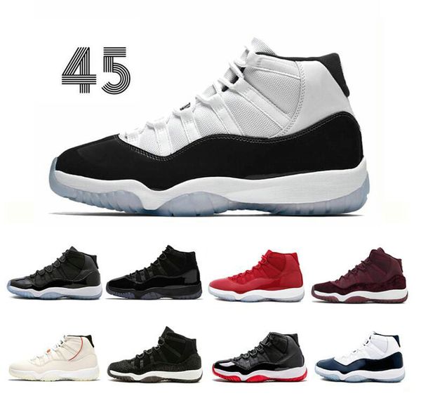 

concord high 45 11 xi 11s cap and gown prm heiress gym red chicago platinum tint space jams men basketball shoes sports sneakers