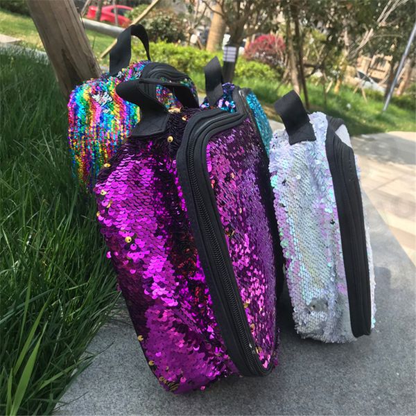 sequin lunch bags outdoor paillett picnic bags rainbow handbag waterproof large capacity double layers insulation cooler bag bag tote e312, Black
sequin lunch bags outdoor paillett picnic bags rainbow handbag waterproof large capacity double layers insulation cooler bag bag tote e312, Black