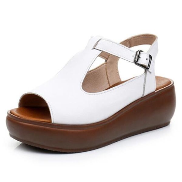 2020 new summer fashion fish mouth genuine leather sandals comfortable thick bottom casual sandals womens large sizes, Black
2020 new summer fashion fish mouth genuine leather sandals comfortable thick bottom casual sandals womens large sizes, Black