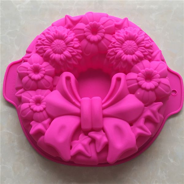 kitchen tools bowknot flower silicone large baking tray cake mold with ear non - stick mold easy to clean 30*26*5.5cm
kitchen tools bowknot flower silicone large baking tray cake mold with ear non - stick mold easy to clean 30*26*5.5cm