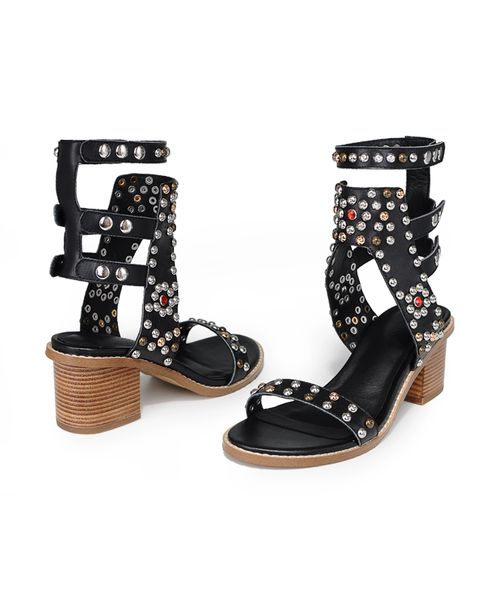 rome style leather ankle wrap women sandals high heels studs open toe gladiator sandals shoes black leather lady summer shoes
rome style leather ankle wrap women sandals high heels studs open toe gladiator sandals shoes black leather lady summer shoes