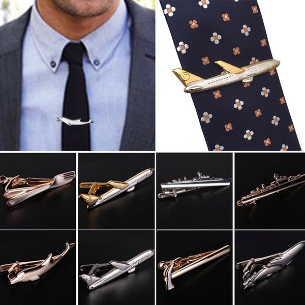 men trendy tie clips cufflinks metal steamship dolphin airplane tableware tie bar wedding party jewelry pin clip clasp gifts, Silver;golden
men trendy tie clips cufflinks metal steamship dolphin airplane tableware tie bar wedding party jewelry pin clip clasp gifts, Silver;golden