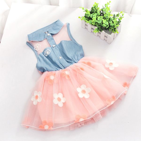 baby princess dress clothes cute kids girl's denim sleeveless tulle tutu dresses mini dresses 2-7y outfits, Red;yellow
baby princess dress clothes cute kids girl's denim sleeveless tulle tutu dresses mini dresses 2-7y outfits, Red;yellow