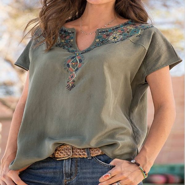 2020 women's embroidered short sleeves 2020 women's embroidered short sleeves, White
2020 women's embroidered short sleeves 2020 women's embroidered short sleeves, White