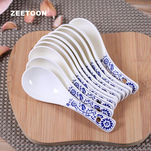 10pcs/lot chinese style ceramic spoon home tableware dinnerware accessories blue and white porcelain spoons soup stir scoop art
10pcs/lot chinese style ceramic spoon home tableware dinnerware accessories blue and white porcelain spoons soup stir scoop art