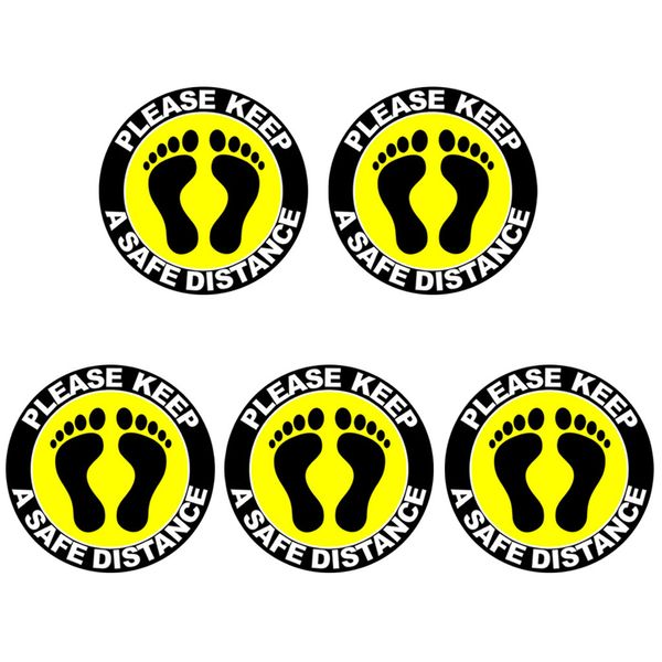 5pcs/set social distancing floor decal sticker - sapart stand please wait here sign safety distance for grocery stores
5pcs/set social distancing floor decal sticker - sapart stand please wait here sign safety distance for grocery stores