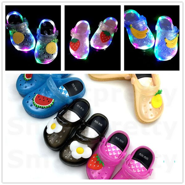 girls led light jelly fruit strawberry banana slippers summer kids non-slip hole glowing beach sandals princess water shoes size25-35 e31010, Black;grey
girls led light jelly fruit strawberry banana slippers summer kids non-slip hole glowing beach sandals princess water shoes size25-35 e31010, Black;grey
