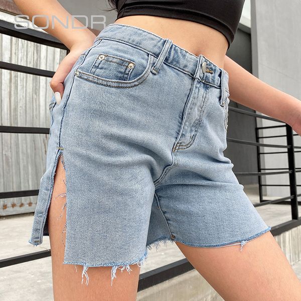 women's jeans 2021 summer selling fashion street trendy side split cool shorts women, Blue
women's jeans 2021 summer selling fashion street trendy side split cool shorts women, Blue
