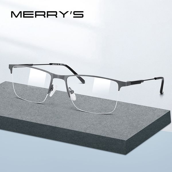 merrys design men titanium alloy glasses frame half optical frame myopia prescription optical eyewear s2176, Black
merrys design men titanium alloy glasses frame half optical frame myopia prescription optical eyewear s2176, Black