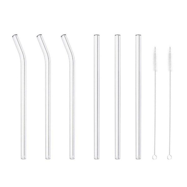 6pcs стекла соломка жаростойкие shatter термостойкое стекло трубочки с 2pcs щетки очищающие для отеля горком
6pcs стекла соломка жаростойкие shatter термостойкое стекло трубочки с 2pcs щетки очищающие для отеля горком