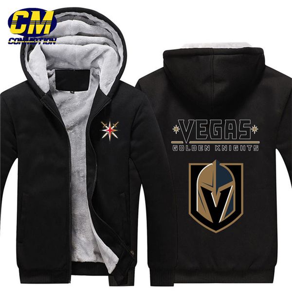 nhl north american hockey thicken plus velvet zipper coat fashion hooded sweatshirt winter casual jacket vegas golden knights, Black
nhl north american hockey thicken plus velvet zipper coat fashion hooded sweatshirt winter casual jacket vegas golden knights, Black