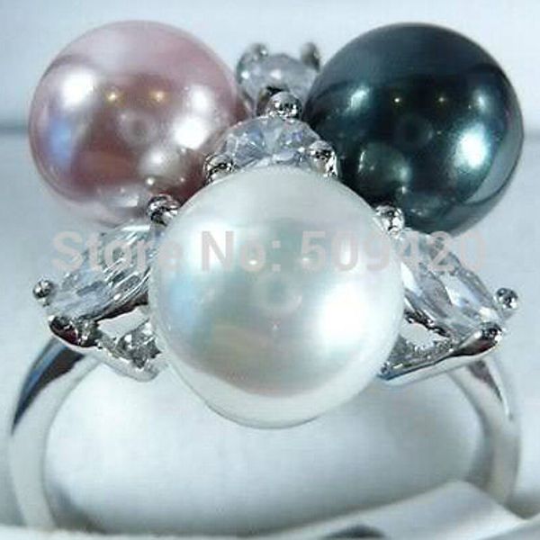 charming white black purple shell pearl ring 7 8 9, Slivery;golden
charming white black purple shell pearl ring 7 8 9, Slivery;golden